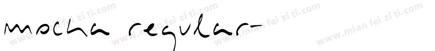 mocka regular字体转换
